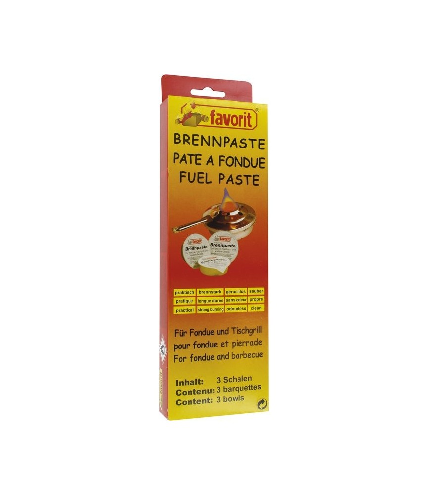 Pate combustible - 3 recharges - FAVORIT