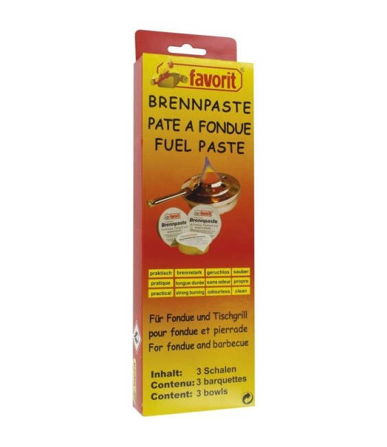 Pate combustible - 3 recharges - FAVORIT