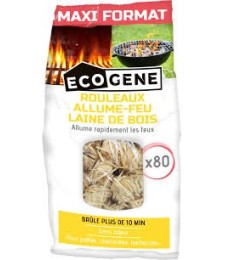 Allume feu - Express - 100 % Naturel - Laine de bois - ECOGENE