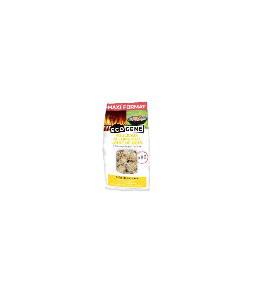 Allume feu - Express - 100 % Naturel - Laine de bois - ECOGENE Allume feu - Express - 100 % Naturel - Laine de bois - ECOGENE