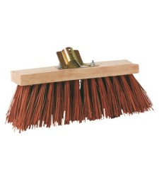 Brosse de balai Cantonnier Piassava - 32 cm - Rouge - BROSSERIE MARCHAND