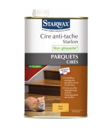 Cire anti tâche - Bois clair - 1 L - STARWAX