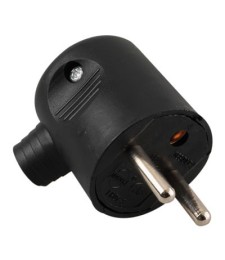 Fiche mâle 16A - 2P + T en plastique - Noir -DHOME