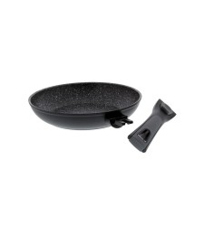 Poêle façon pierre - Manche amovible -  28 cm - PRADEL