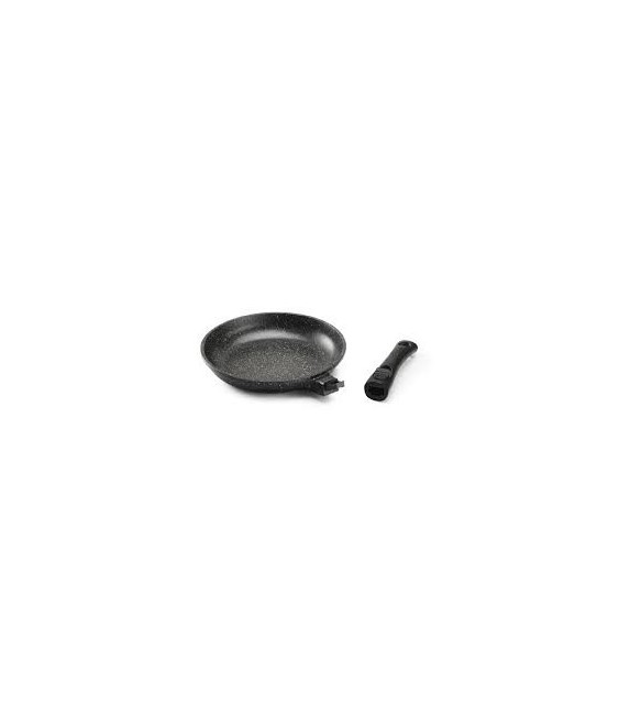 Poêle façon pierre - Manche amovible - 32 cm - PRADEL