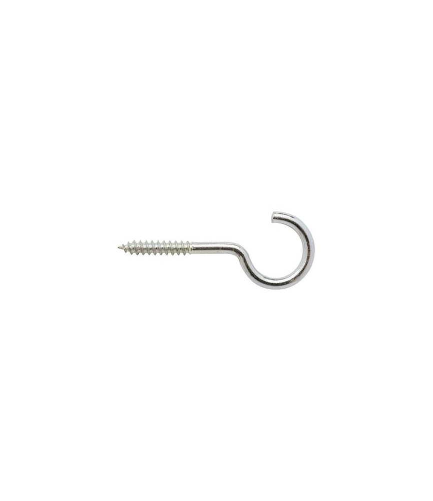 Crochet Ouvert - Acier zingué - 5 x 30 mm - Lot de 100 Crochet Ouvert - Acier zingué - 5 x 30 mm - Lot de 100