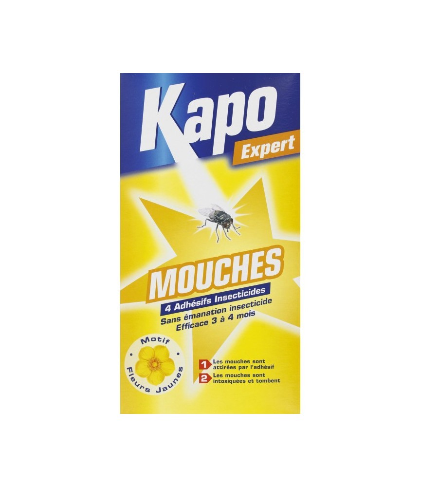 Adhésifs Anti-Mouches Décorés x4 - KAPO Adhésifs Anti-Mouches Décorés x4 - KAPO