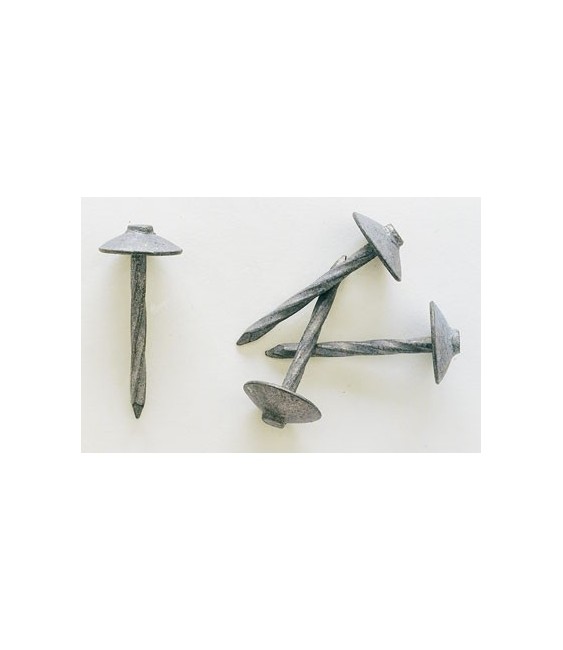 Pointe torsadée tête parapluie - Galvachaud - 4 x 40 mm - Lot de 100