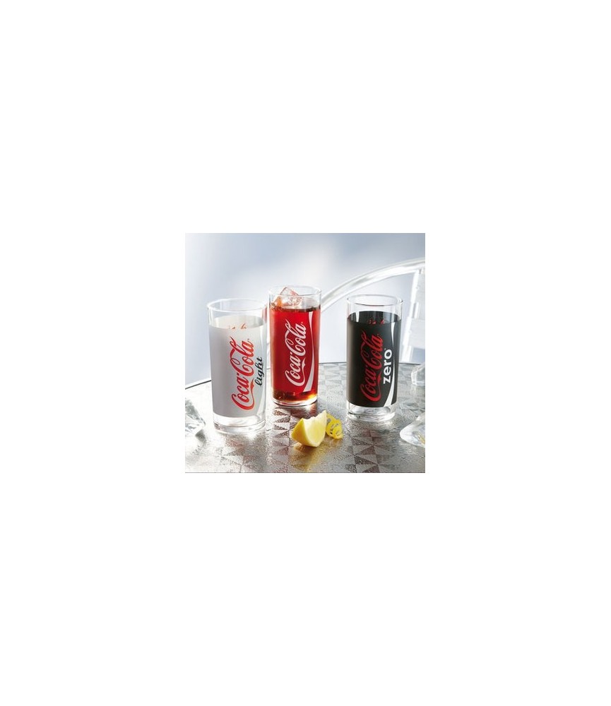 Verres assortis - x 3 - Coca Cola - 30 cl - LUMINARC