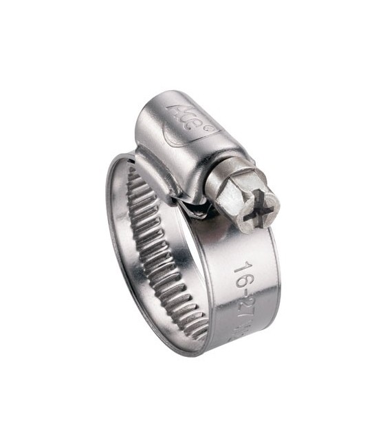 Collier bande 12 mm non perforée W2 - 16 - 27 mm - Lot de 25 - ACE