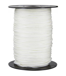 Bobine de 100 m Drisse tressé blanc - 2 mm