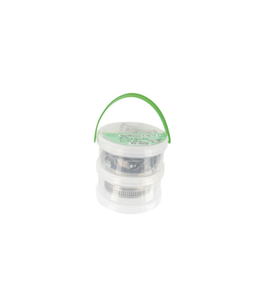 Assortiment 3 bandes perforées 13 mm W2 + 18 têtes - ACE