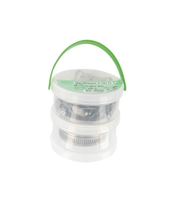 Assortiment 3 bandes perforées 13 mm W2 + 18 têtes - ACE
