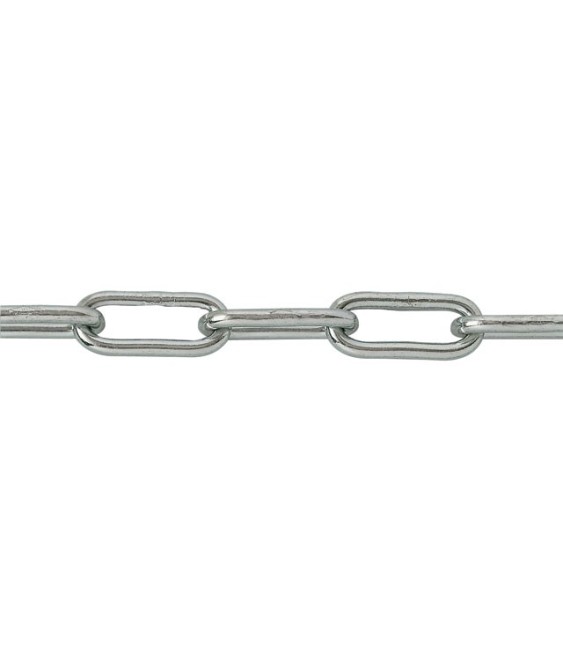 Bobine chaîne soudée droite maille longue 25 m - 4 mm