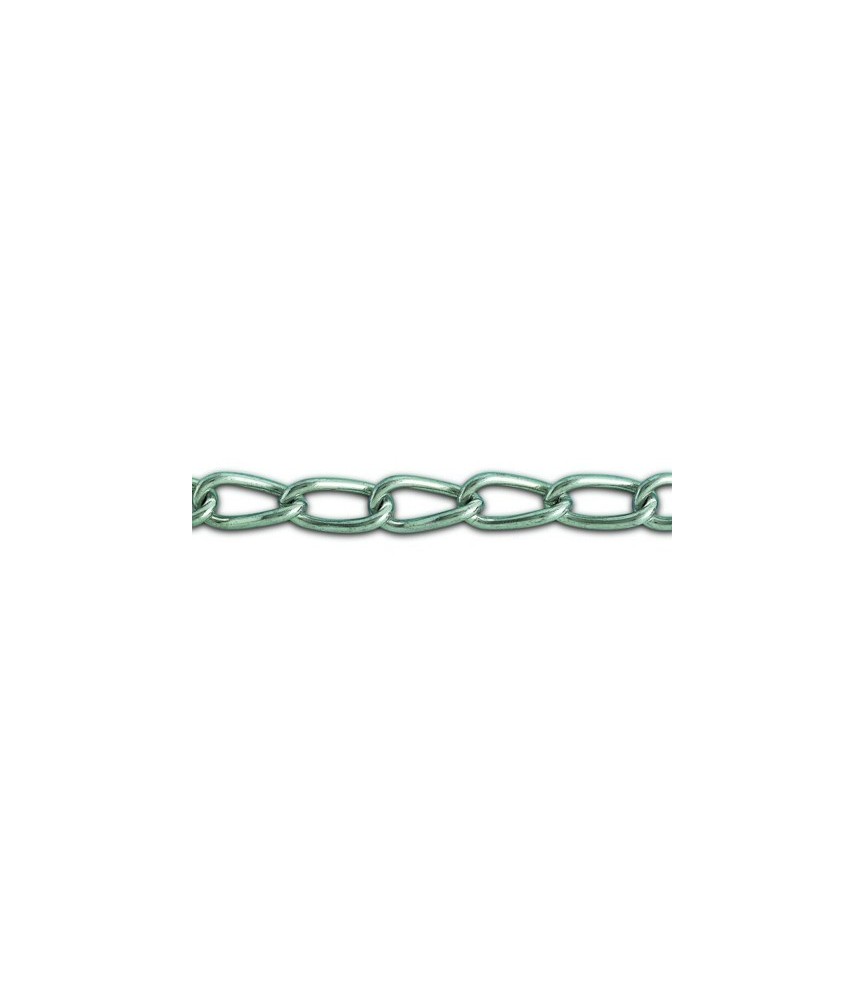 Bobine chaîne torse de 25 m Acier zingué - 6 mm Bobine chaîne torse de 25 m Acier zingué - 6 mm