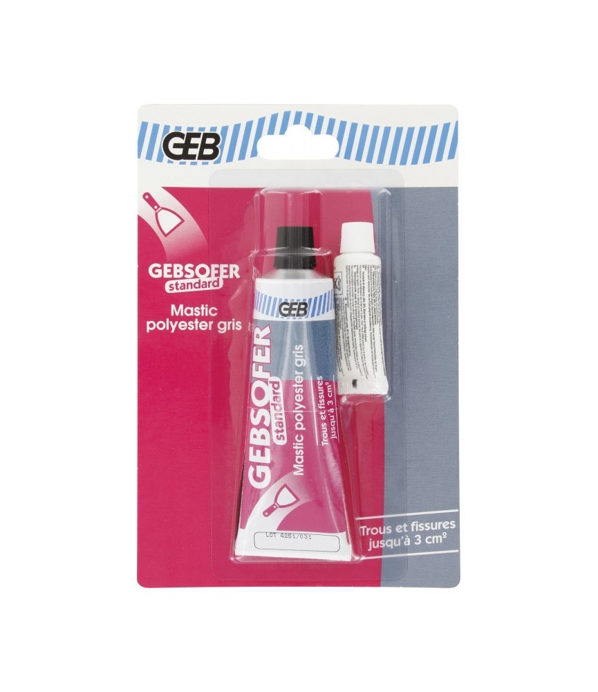 Mastic polyester - Gebsofer - Gris - 50 ml - GEB