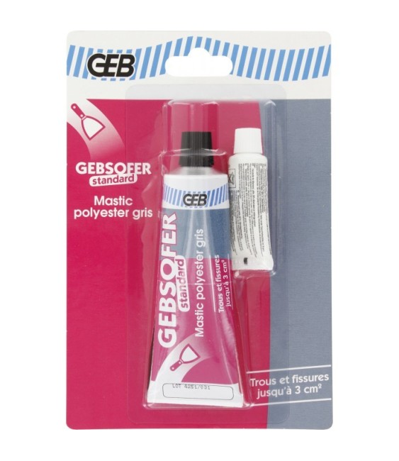 Mastic polyester - Gebsofer - Gris - 50 ml - GEB