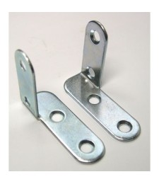 2 équerres droites coudées + 2 équerres gauches - 40 x 12 x 30 mm