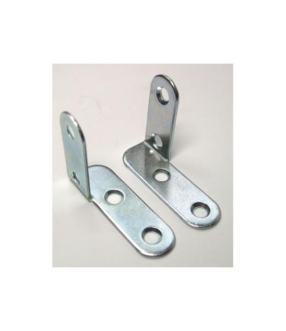 2 équerres droites coudées + 2 équerres gauches - 40 x 12 x 30 mm
