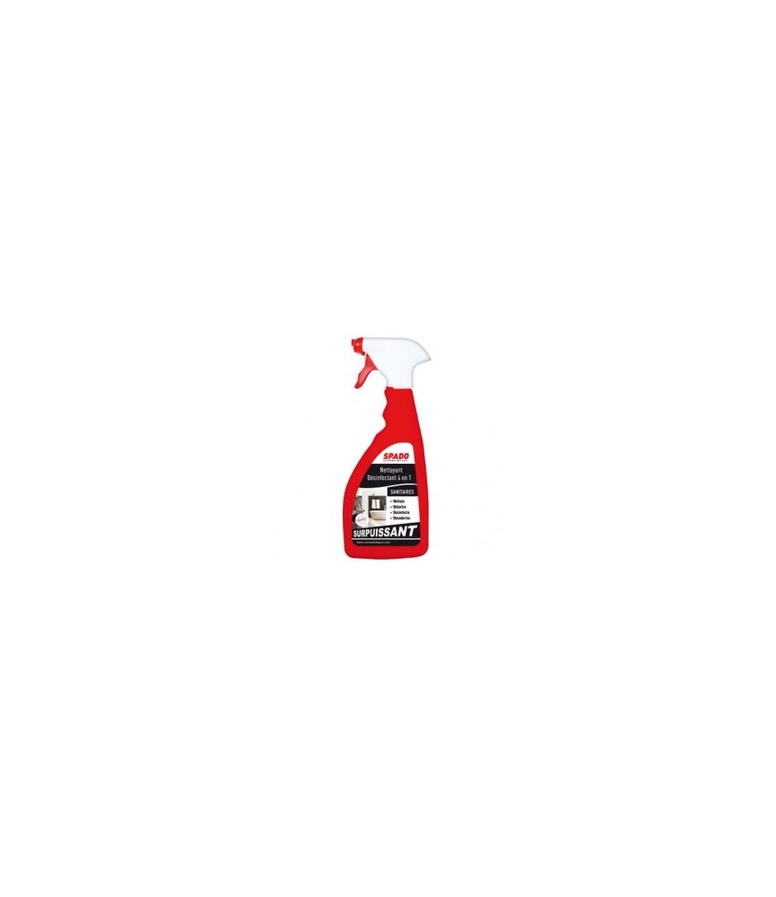 Nettoyant surpuissant - Sanitaires - 4 en 1 - 500 ml - SPADO Nettoyant surpuissant - Sanitaires - 4 en 1 - 500 ml - SPADO