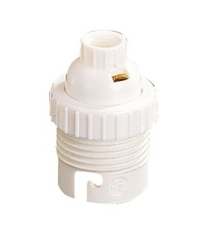 Douille B22 en nylon avec passage de fil - Simple Bague 10 mm - L'EBENOID