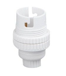 Douille B22 en nylon avec passage de fil - Simple Bague 11 mm - L'EBENOID