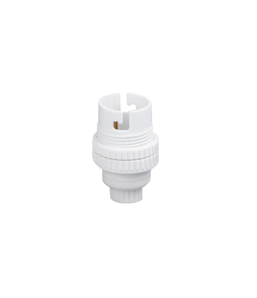 Douille B22 en nylon avec passage de fil - Simple Bague 11 mm - L'EBENOID