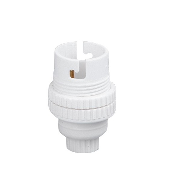 Douille B22 en nylon avec passage de fil - Simple Bague 11 mm - L'EBENOID