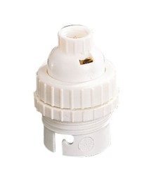 Douille B22 en nylon avec passage de fil - Double Bague 10 mm - L'EBENOID