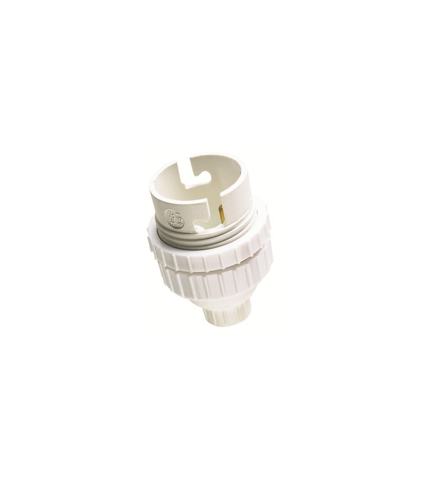 Douille B22 en nylon avec passage de fil - Double Bague 11 mm - L'EBENOID