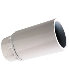 Douille lisse E14 en polyamide blanche - 10 mm