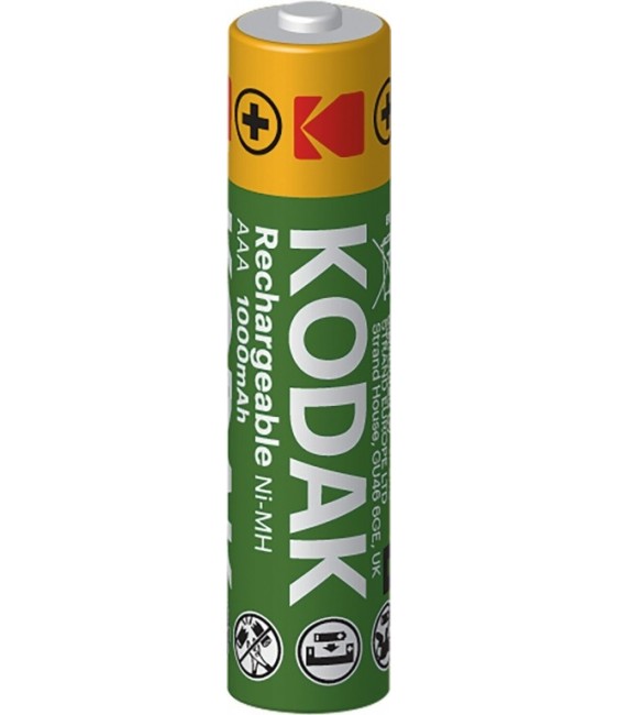 Accumulateur rechargeable Ni-MH - LR3 - 1000 mA - Lot de 2 - KODAK