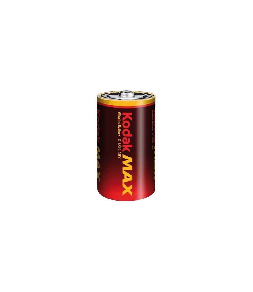 2 Piles LR20 - Gamme MAX Kodak 2 Piles LR20 - Gamme MAX Kodak