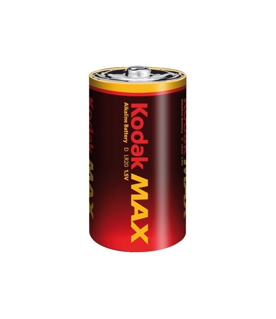 2 Piles LR20 - Gamme MAX Kodak