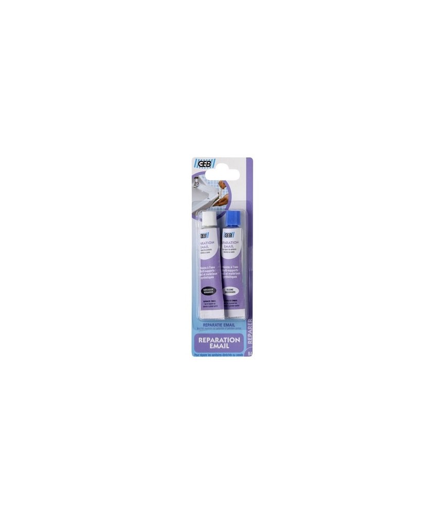 Pate pour réparation émail - 2 tubes de 20 Gr - GEB Pate pour réparation émail - 2 tubes de 20 Gr - GEB