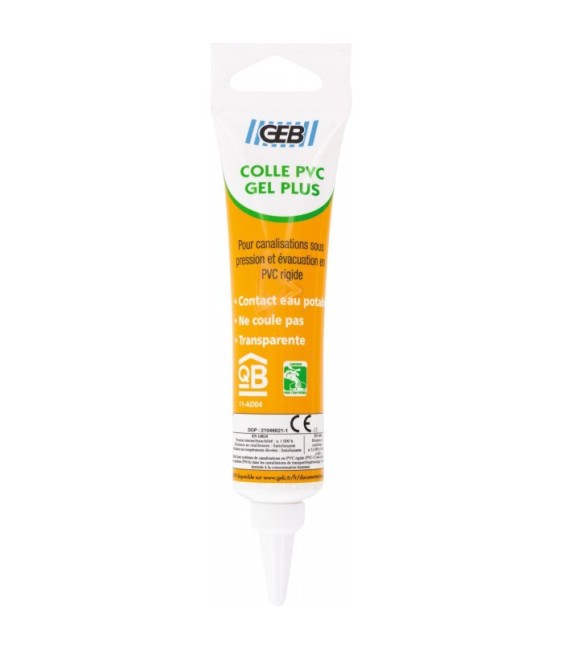 Colle PVC en gel pour canalisations - 50 ml - GEB