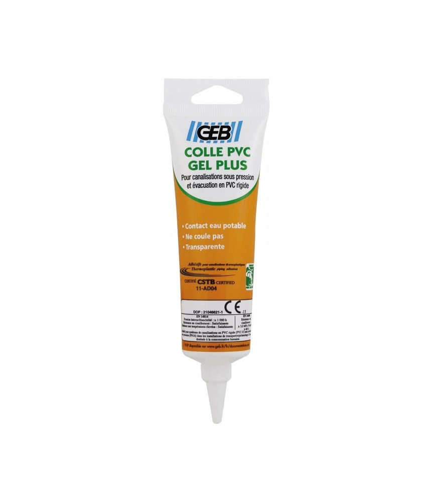 Colle PVC en gel pour canalisations - 125 ml - GEB