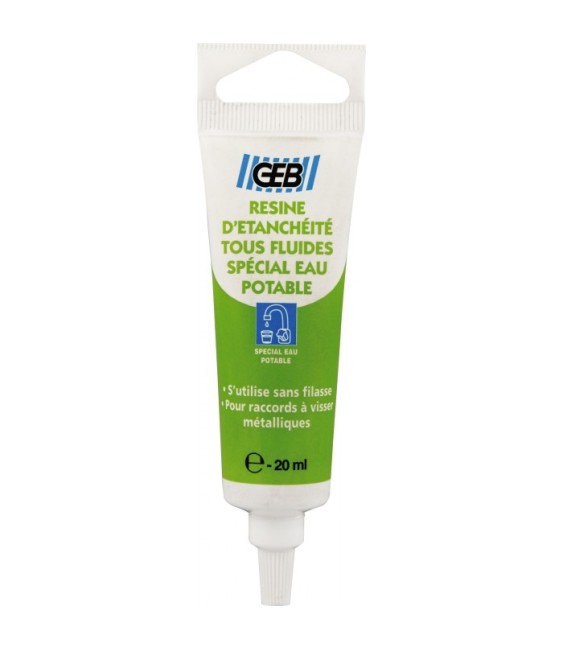 Résine d'étanchéité tous fluides - 20 ml - GEB