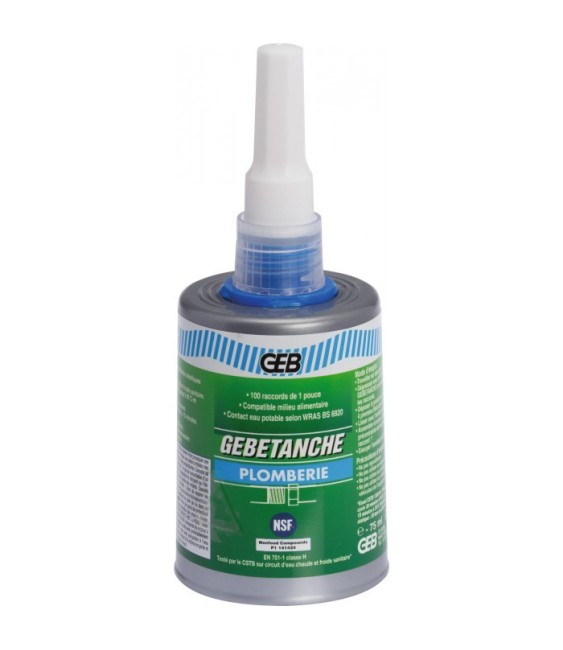 Gebetanche - Résine étanchéité plomberie - 75 ml - GEB