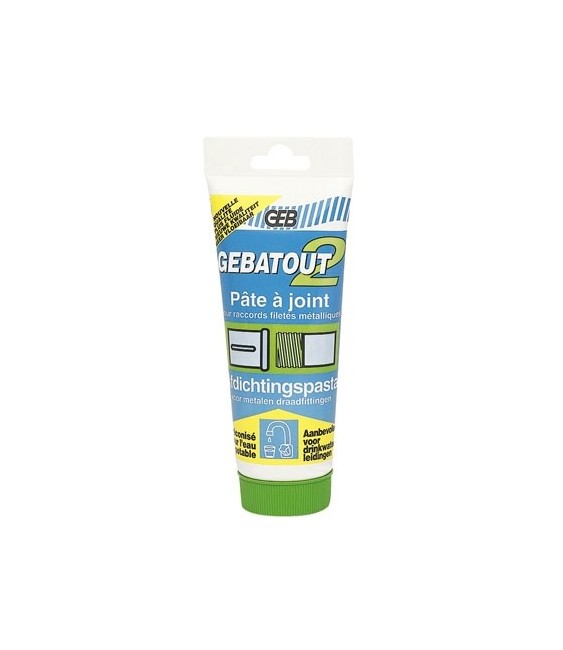 Gebatout 2 - Pâte à joint pour raccords - 1 tubes de 250 Gr - GEB