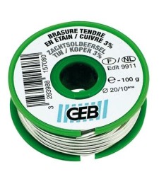 Bobine de fil étain / cuivre - 100 Gr - GEB