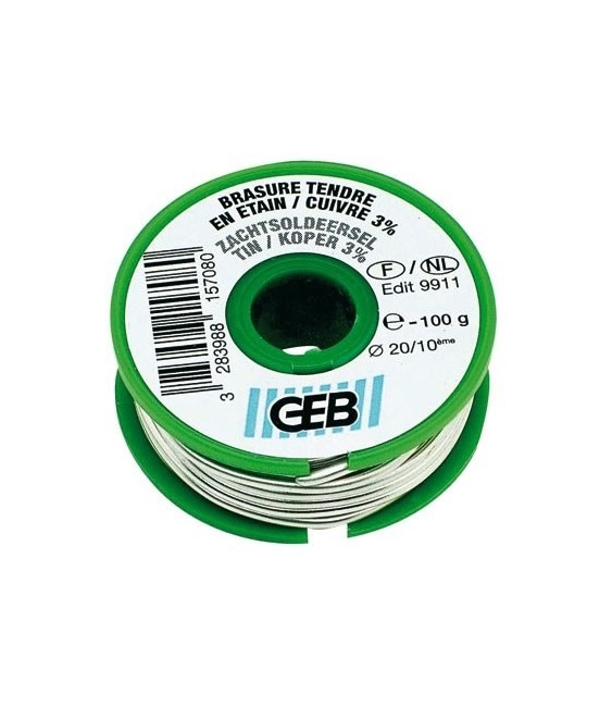 Bobine de fil étain / cuivre - 100 Gr - GEB