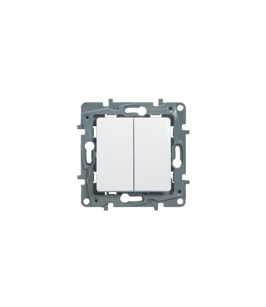 Double poussoir Niloé 6A - 250 V - LEGRAND Double poussoir Niloé 6A - 250 V - LEGRAND