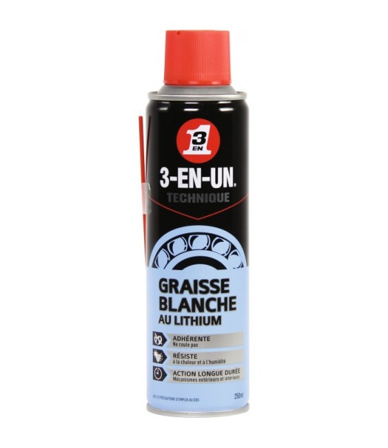 Graisse blanche au lithium - 3 en 1 - 250 ml