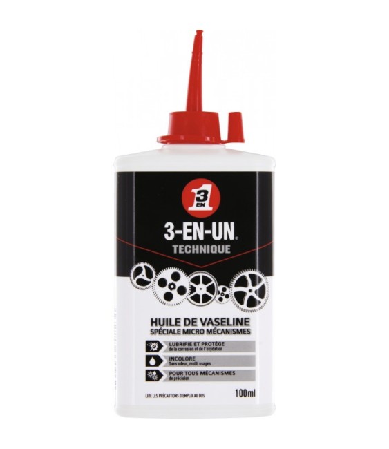 Huile de vaseline burette 3 en 1 - 100 ml