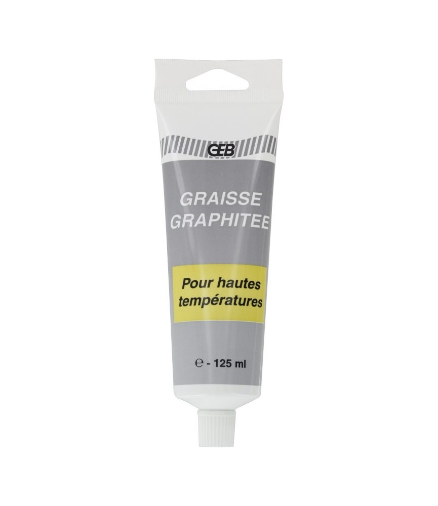 Graisse graphitée pour haute température - Tube de 125 ml - GEB Graisse graphitée pour haute température - Tube de 125 ml - GEB