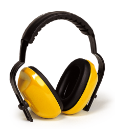 Casque Anti-bruit molettonné Jaune - 25 dB - EARLINE