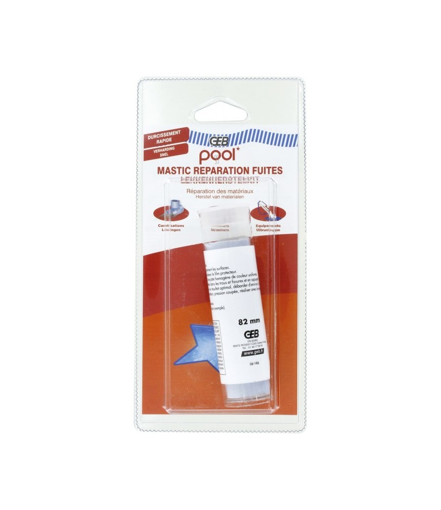 Mastic Tube pour réparation fuites - 82 mm - POOL - GEB Mastic Tube pour réparation fuites - 82 mm - POOL - GEB