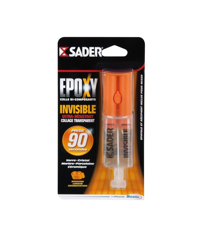 Colle époxy invisible - 25 ml - SADER Colle époxy invisible - 25 ml - SADER