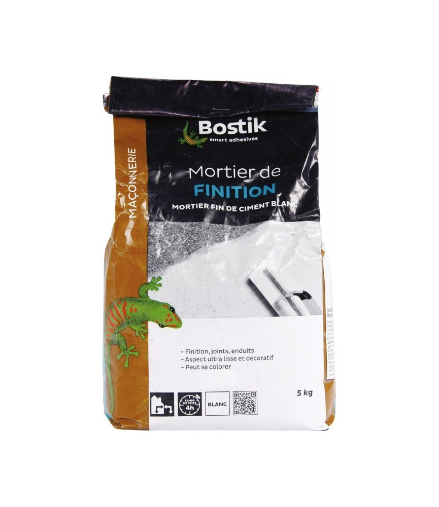 Mortier de finition blanc - 5 Kg - BOSTIK Mortier de finition blanc - 5 Kg - BOSTIK